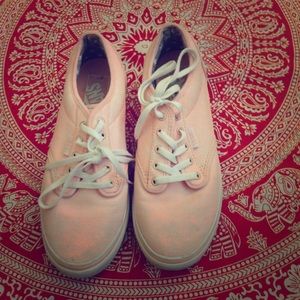 Pink acid wash Vans